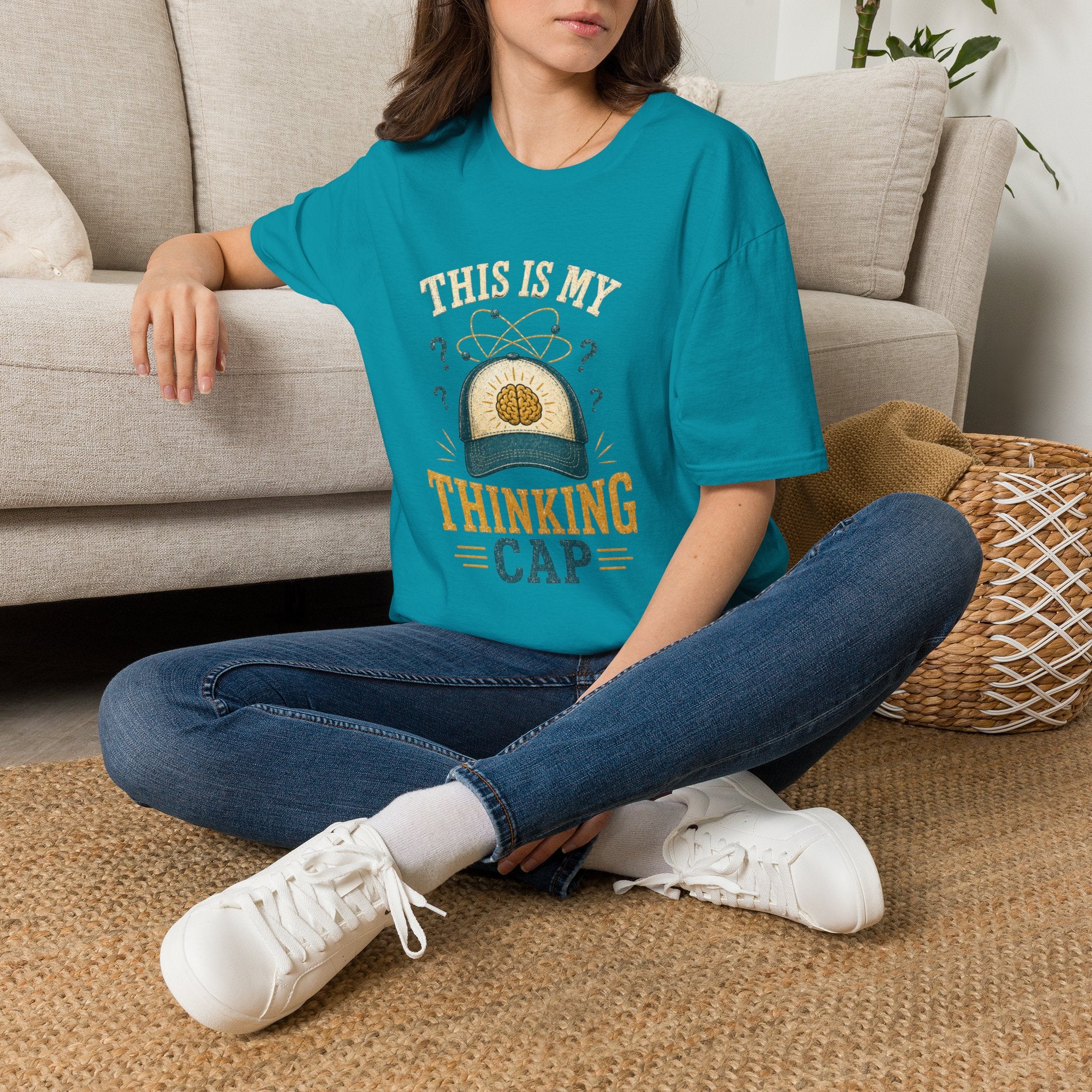 Thinking Cap T-Shirt — “This Is My Thinking Cap” Graphic Tee
