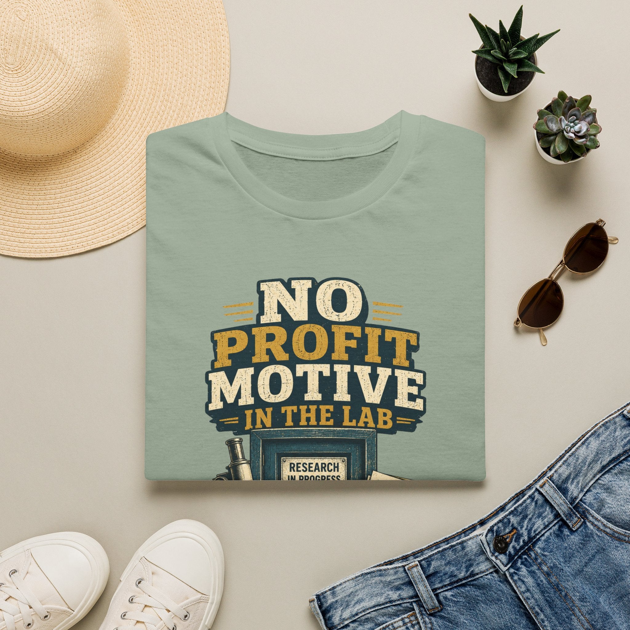 No Profit Motive in the Lab T‑Shirt — Researcher Science Tee