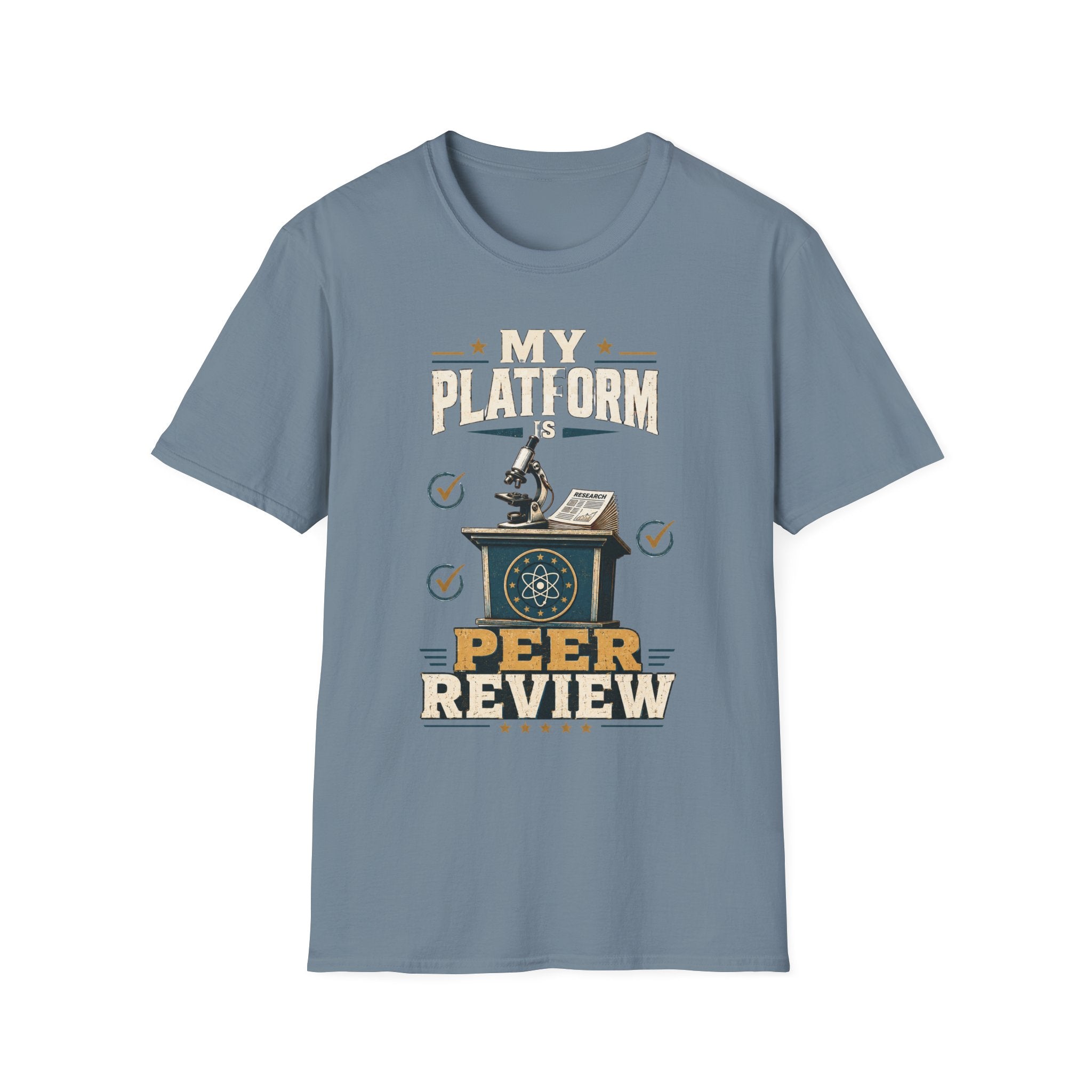 Peer Review T-Shirt — "My Platform is Peer Review" Science Tee