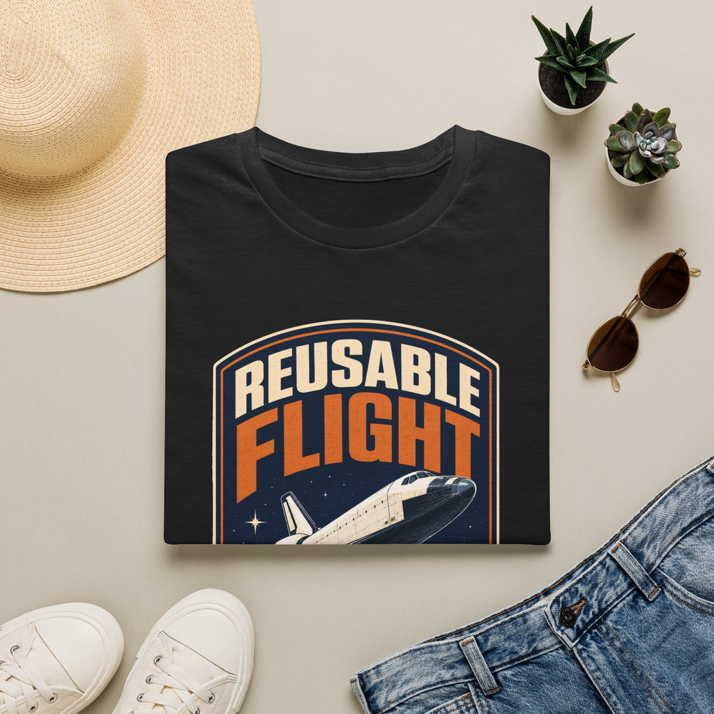 Reusable Flight T-Shirt — Space Shuttle Retro Graphic Tee