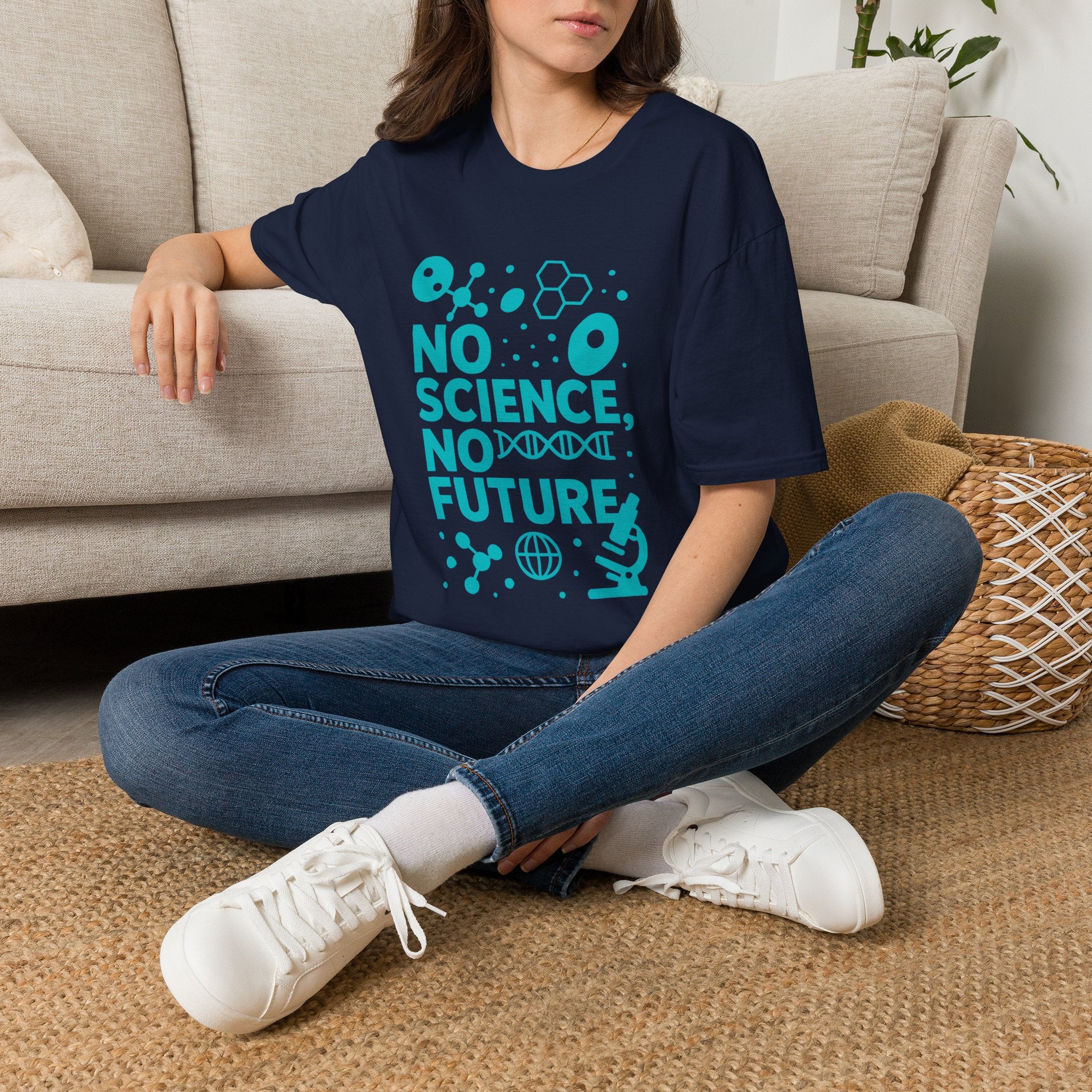 Science Lover T‑Shirt — "No Science, No Future" Graphic Tee