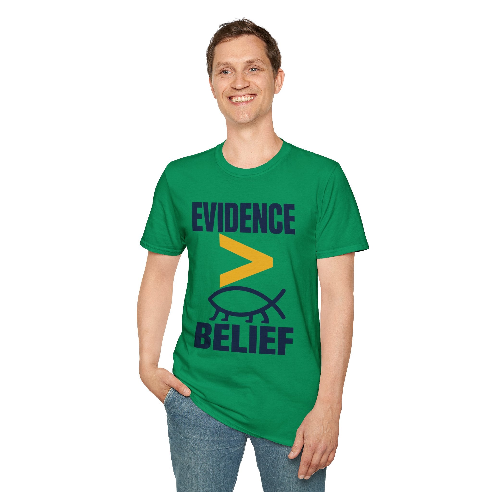 Evidence greater than belief T-Shirt