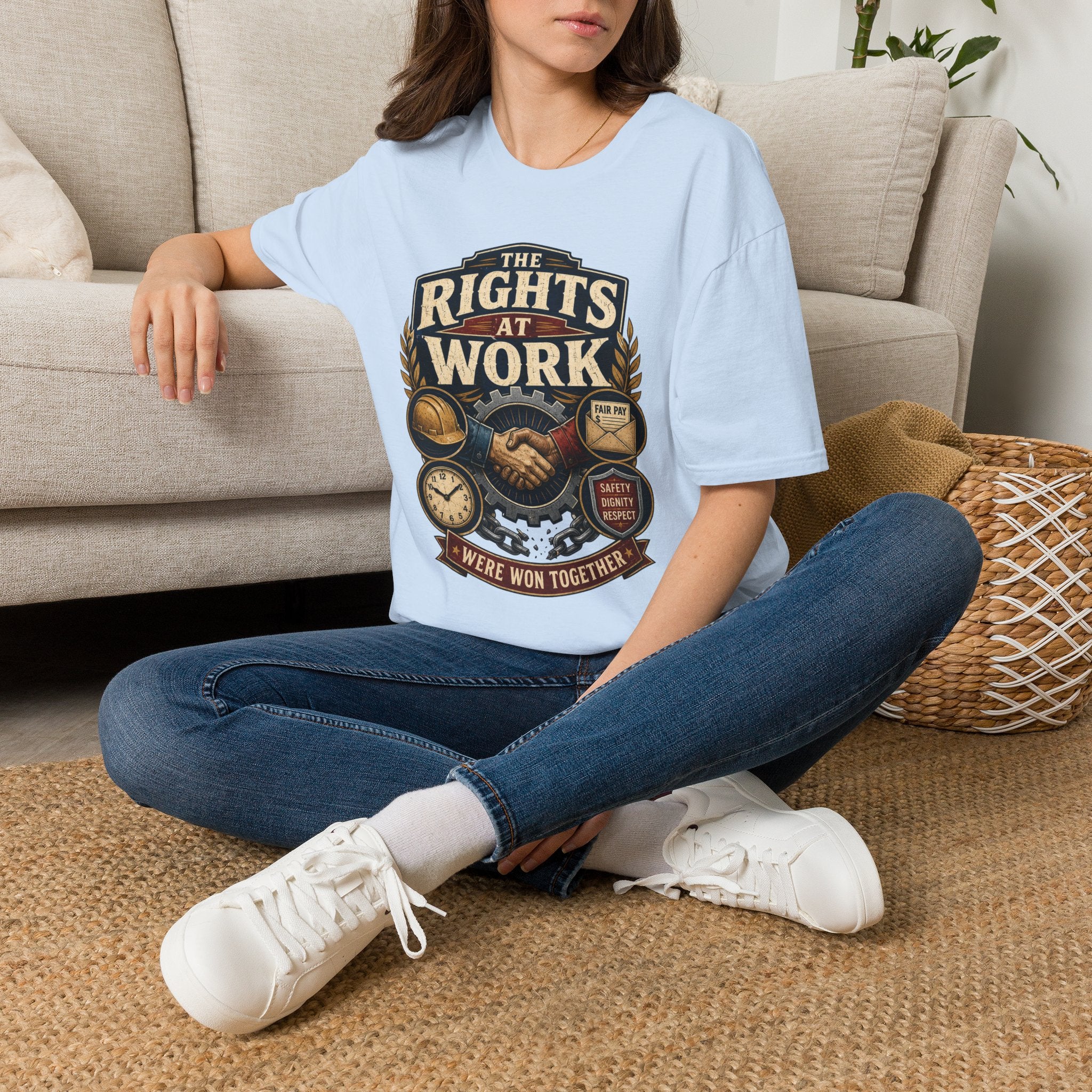 Rights at Work T-Shirt — Union Proud Labor Day Tee