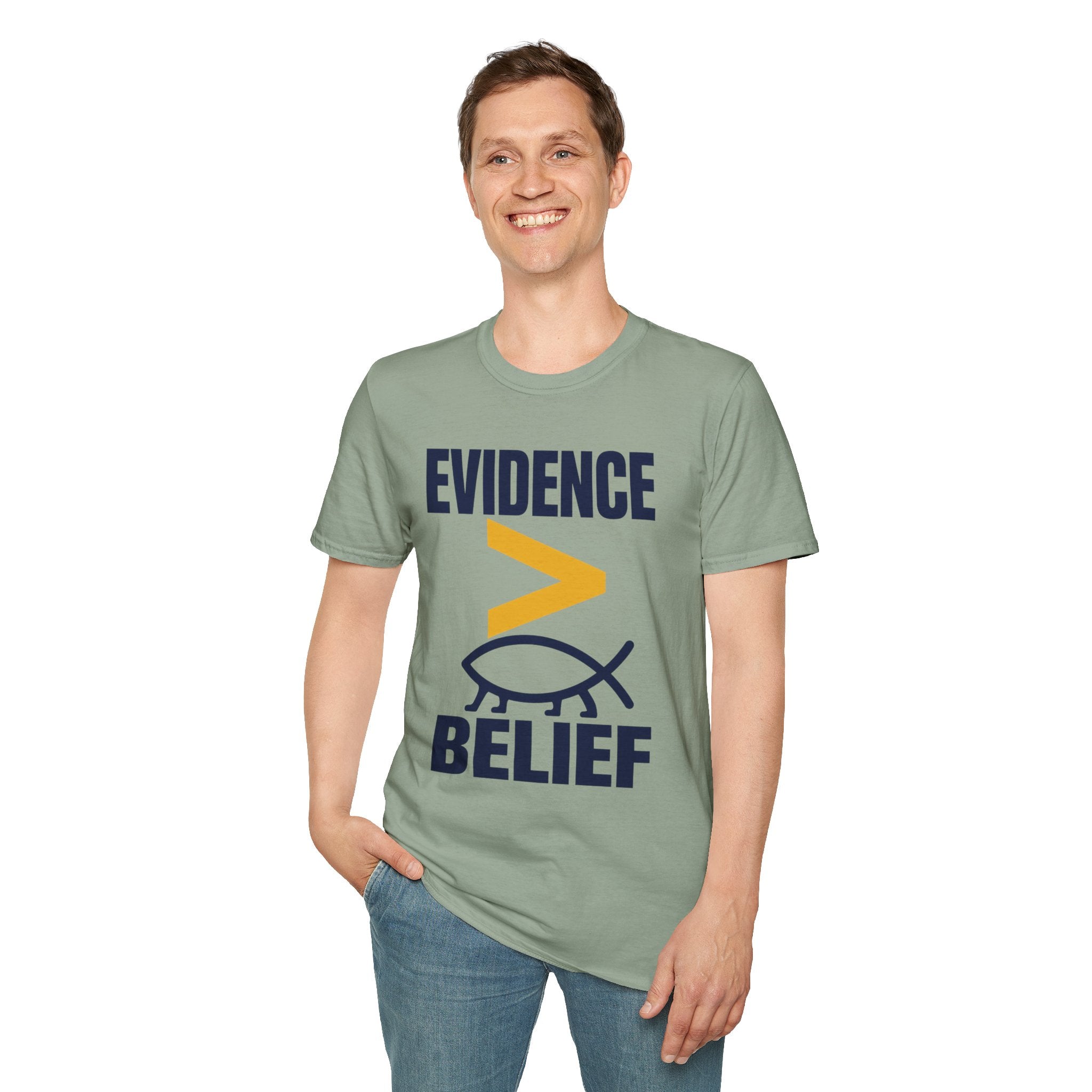 Evidence greater than belief T-Shirt