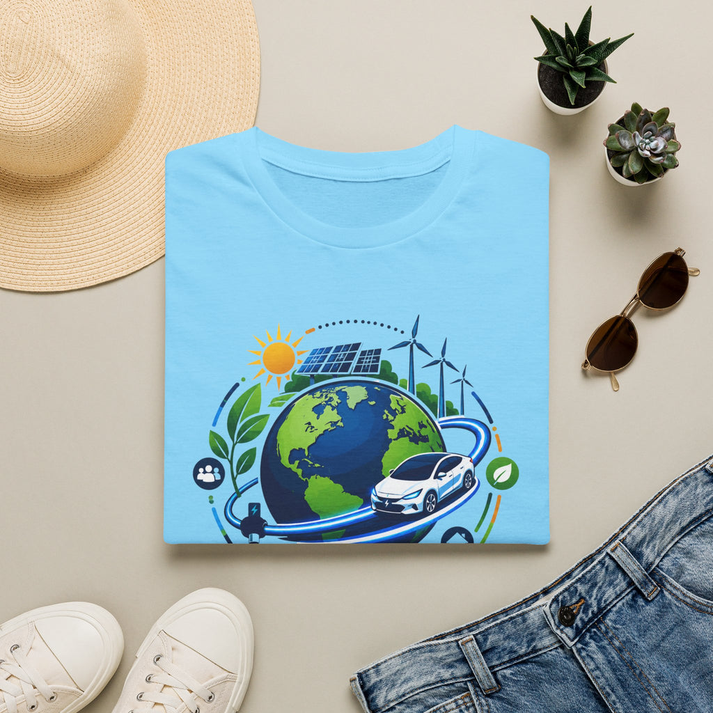 Earth Runs Better Electric Eco-Friendly EV Graphic Tee