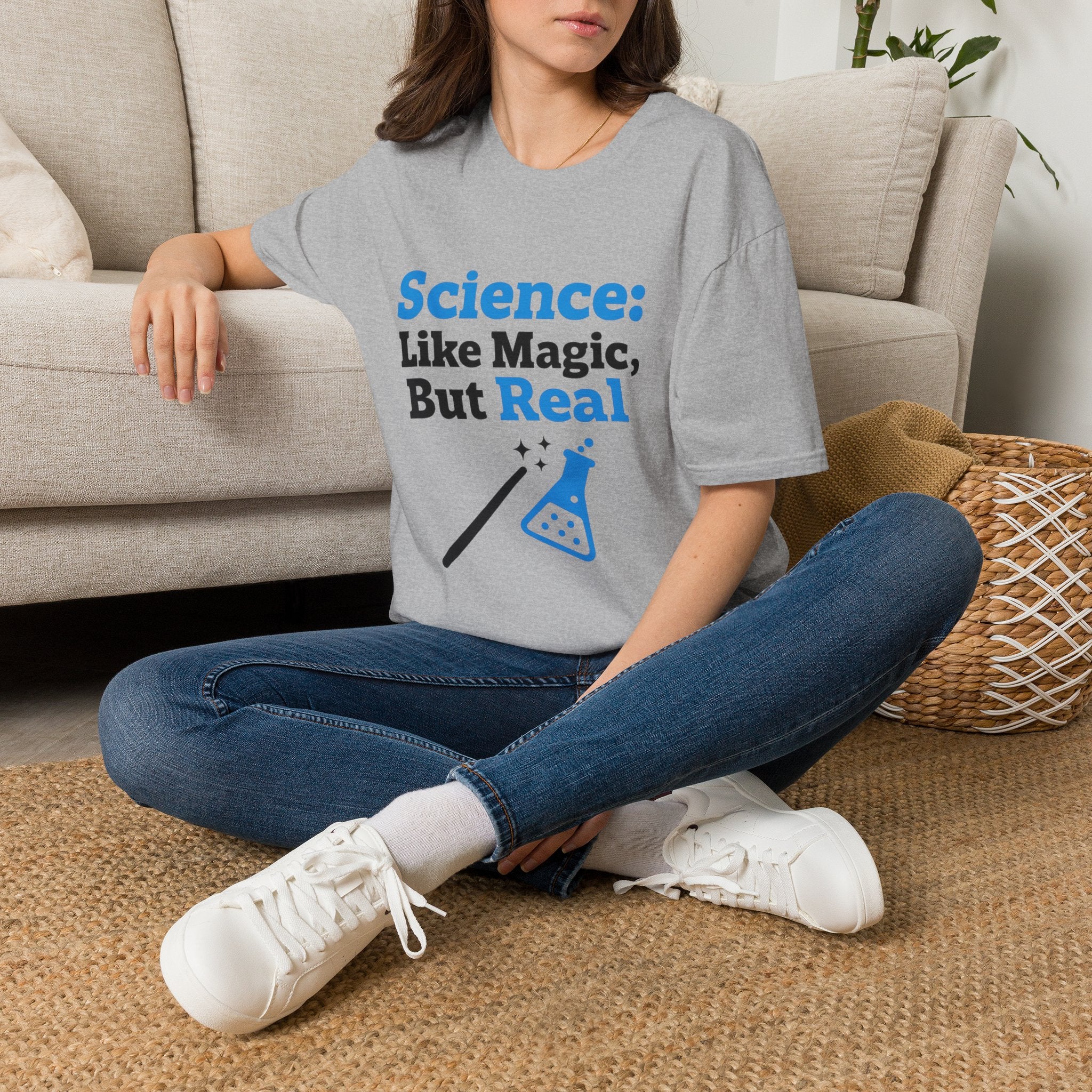 Science T-Shirt — “Science: Like Magic, But Real” Graphic Tee