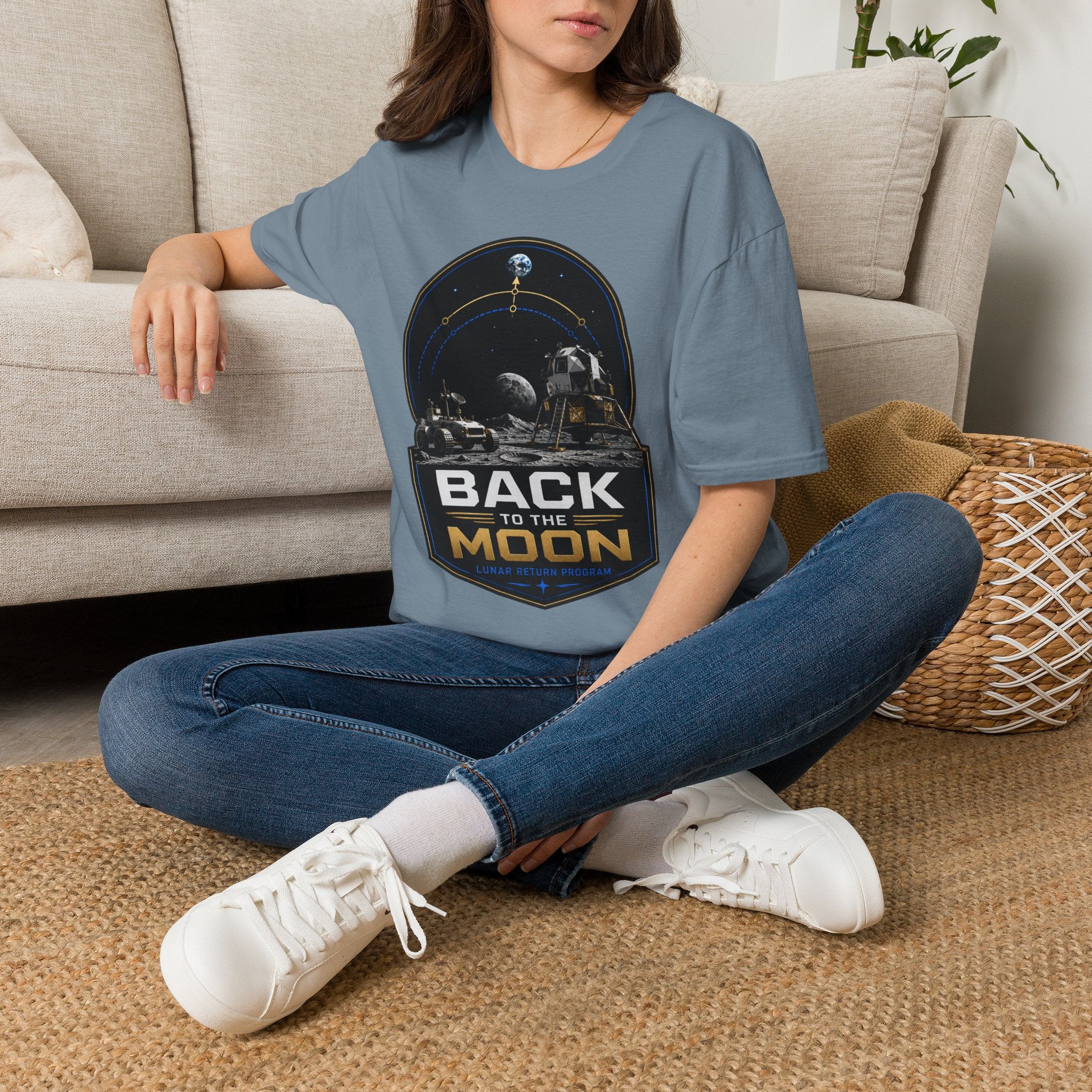 Back to the Moon T-Shirt — Lunar Mission Retro Space Tee