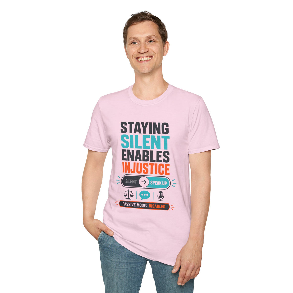 Staying Silent Enables Injustice T-Shirt — Social Justice Protest Tee