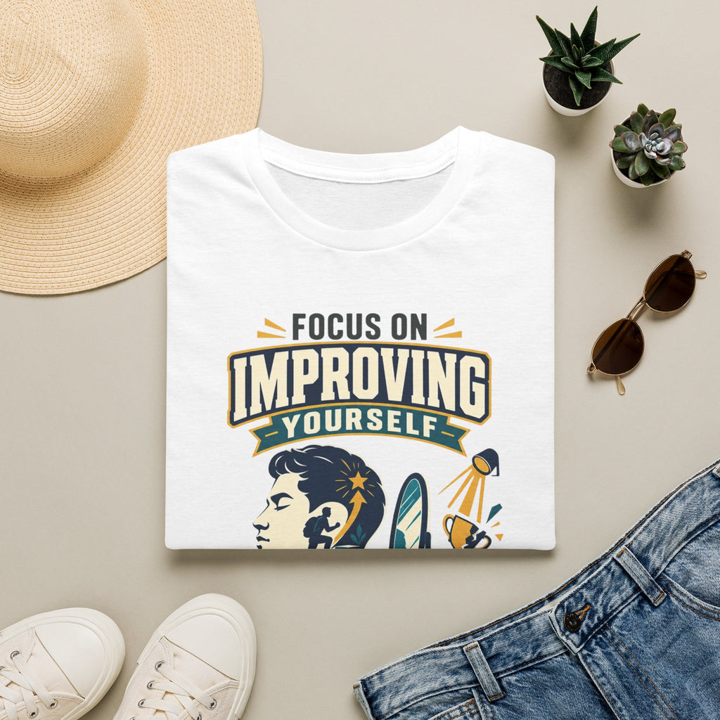 "Focus on Improving Yourself, Not Proving Yourself" Motivational Tee