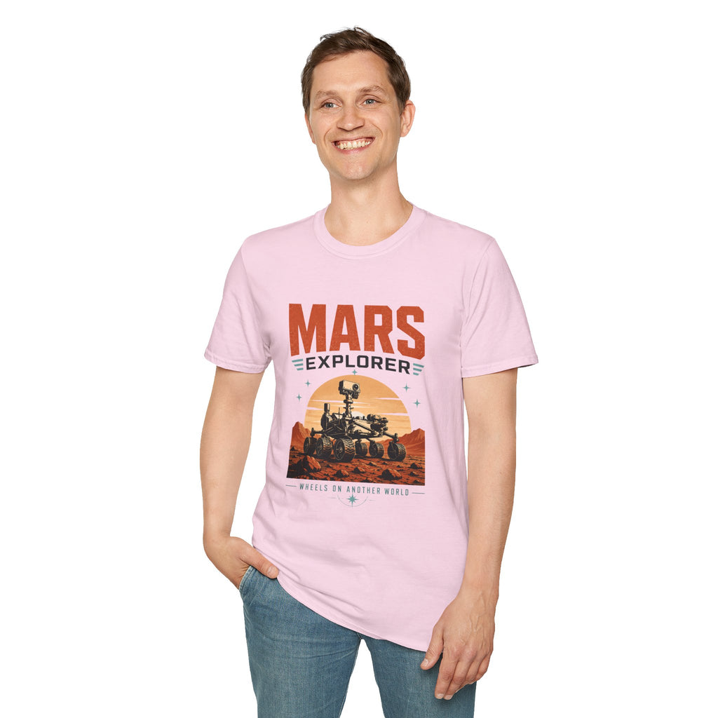Mars Explorer T-Shirt — Retro Space Rover Graphic Tee