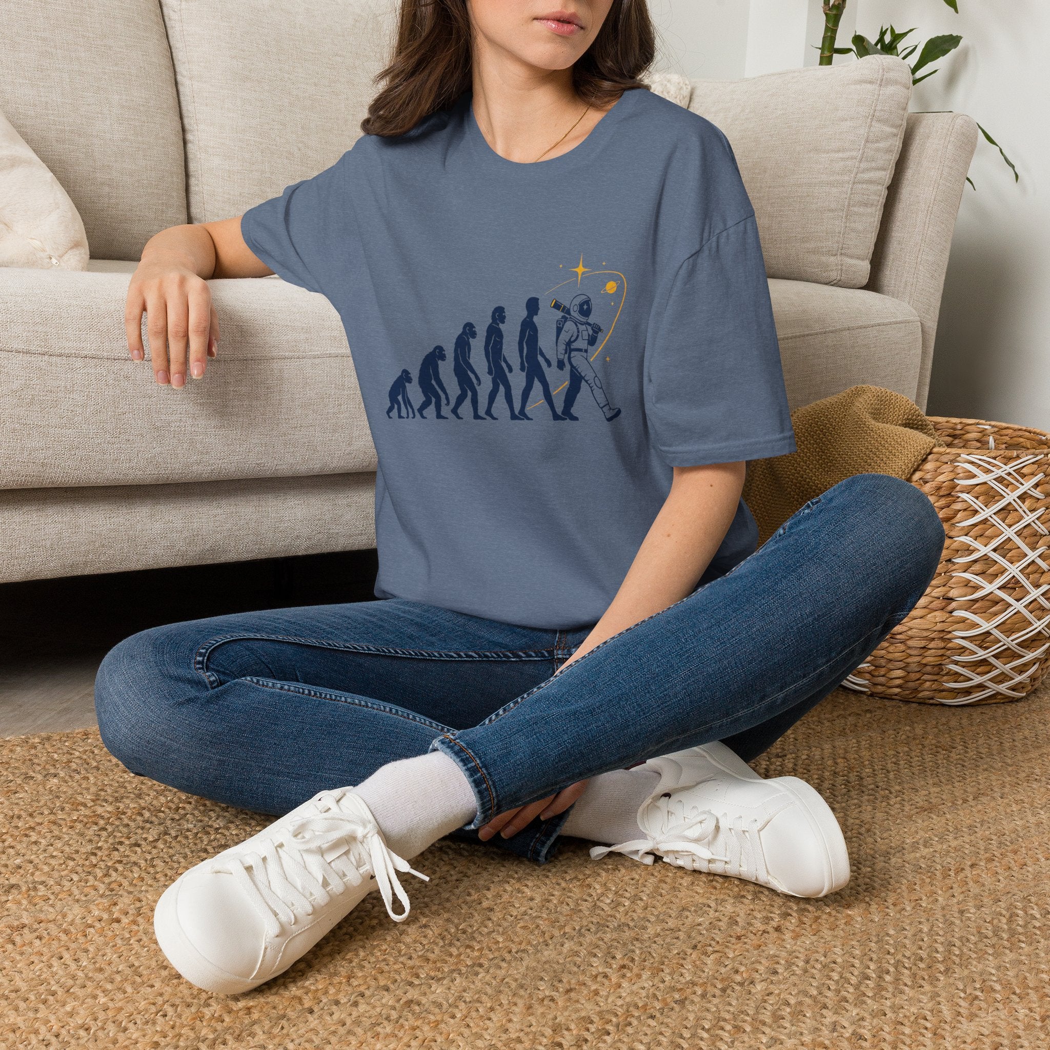 Evolution to Astronaut T-Shirt — Funny Space Exploration Tee