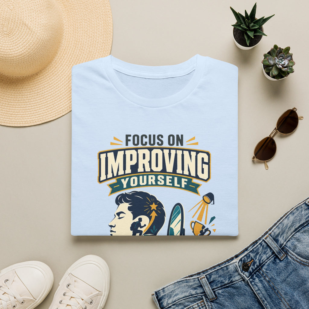 "Focus on Improving Yourself, Not Proving Yourself" Motivational Tee