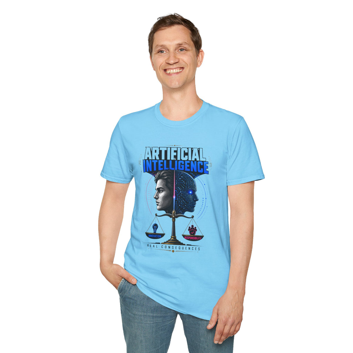 Artificial Intelligence T-Shirt — Futuristic Tech Graphic Tee