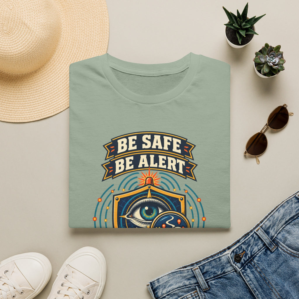 Be Safe Be Alert "Question Everything" T-Shirt — Conspiracy Eye Graphic Tee