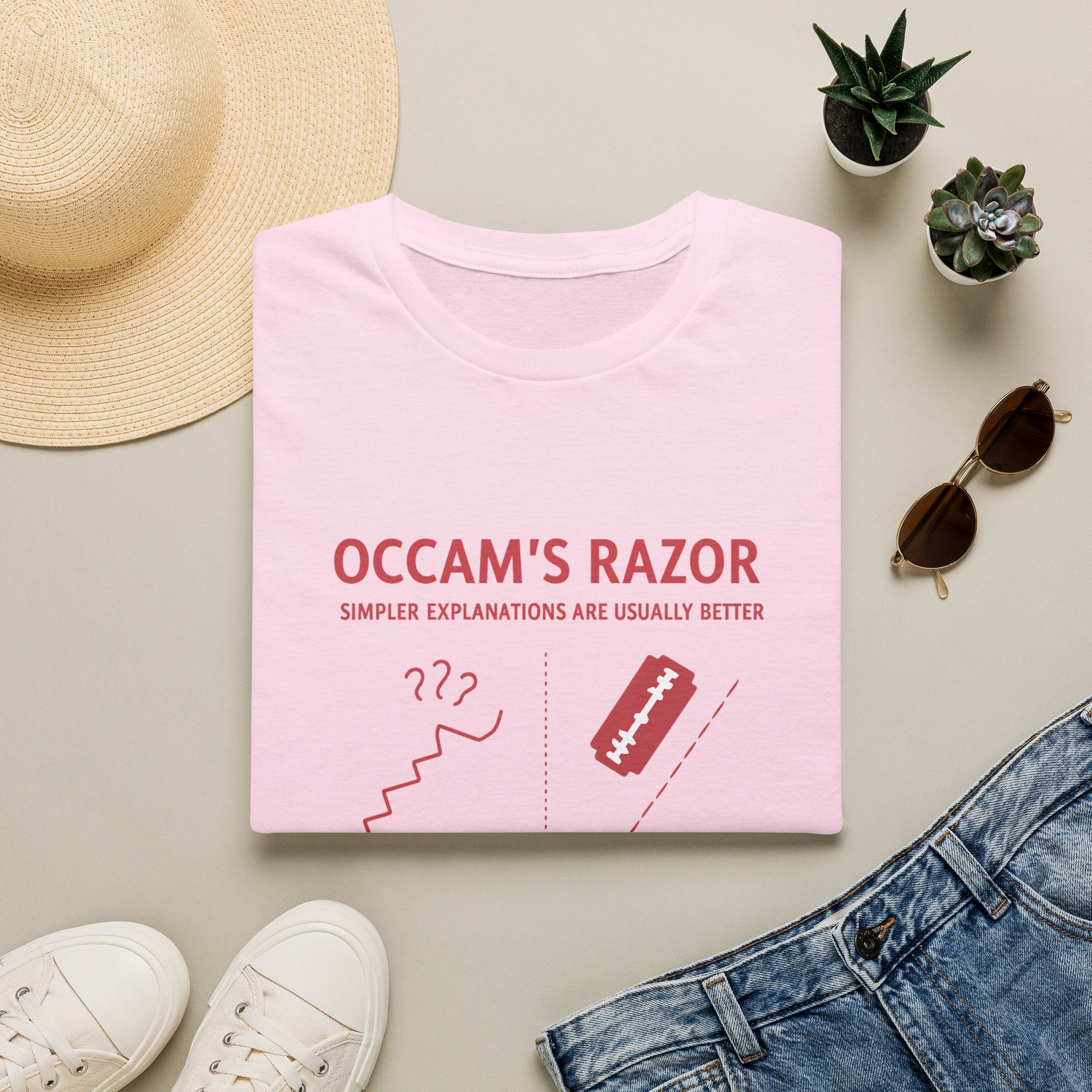 Occam's Razor T-Shirt — Keep It Simple Philosophy Tee