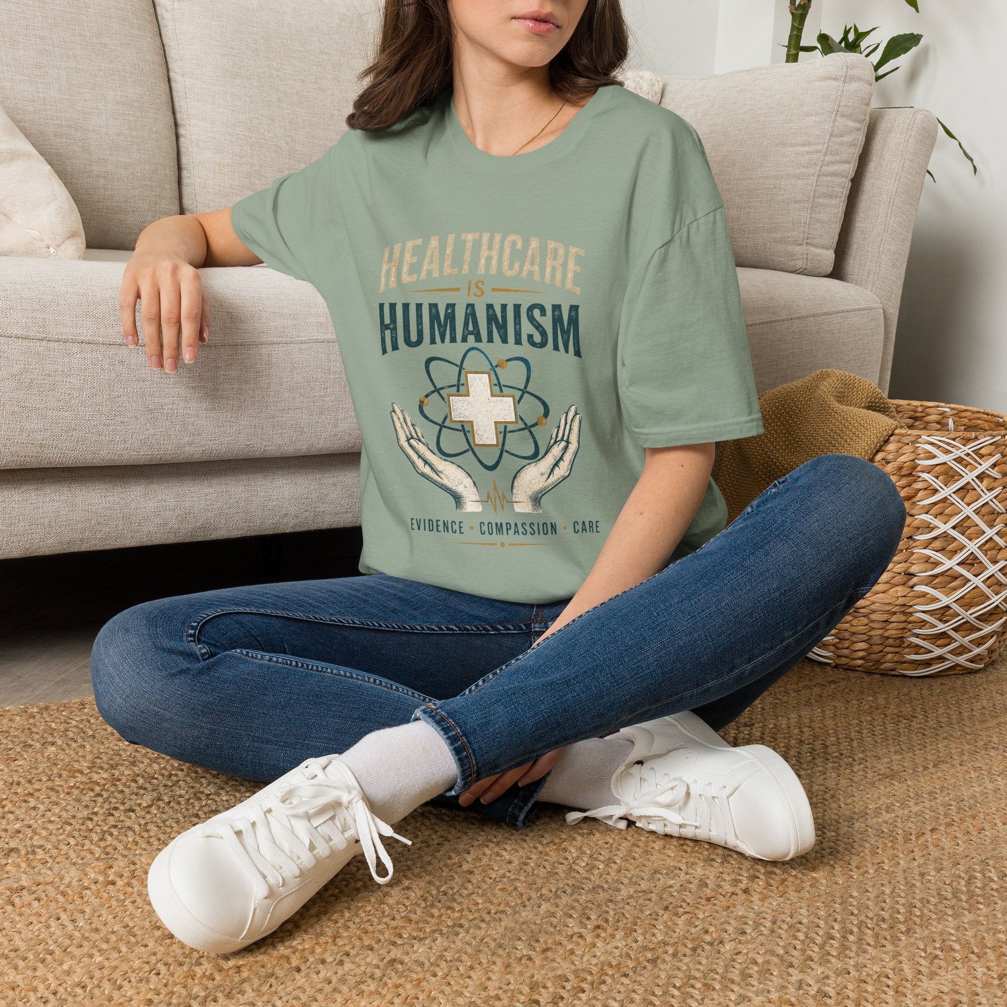 Healthcare Is Humanism T-Shirt — Nursing & Medical Pride Tee
