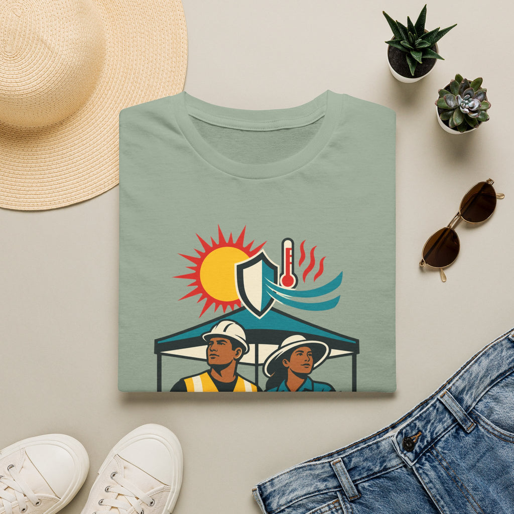 Safety Awareness T-Shirt — "No Job Should Cost a Life" Construction Heat Safety Tee