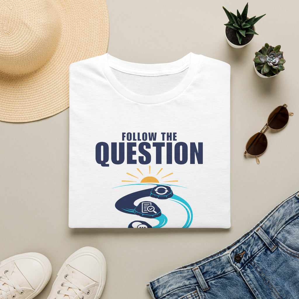 Follow the Question T-Shirt — Inspirational Travel & Curiosity Tee