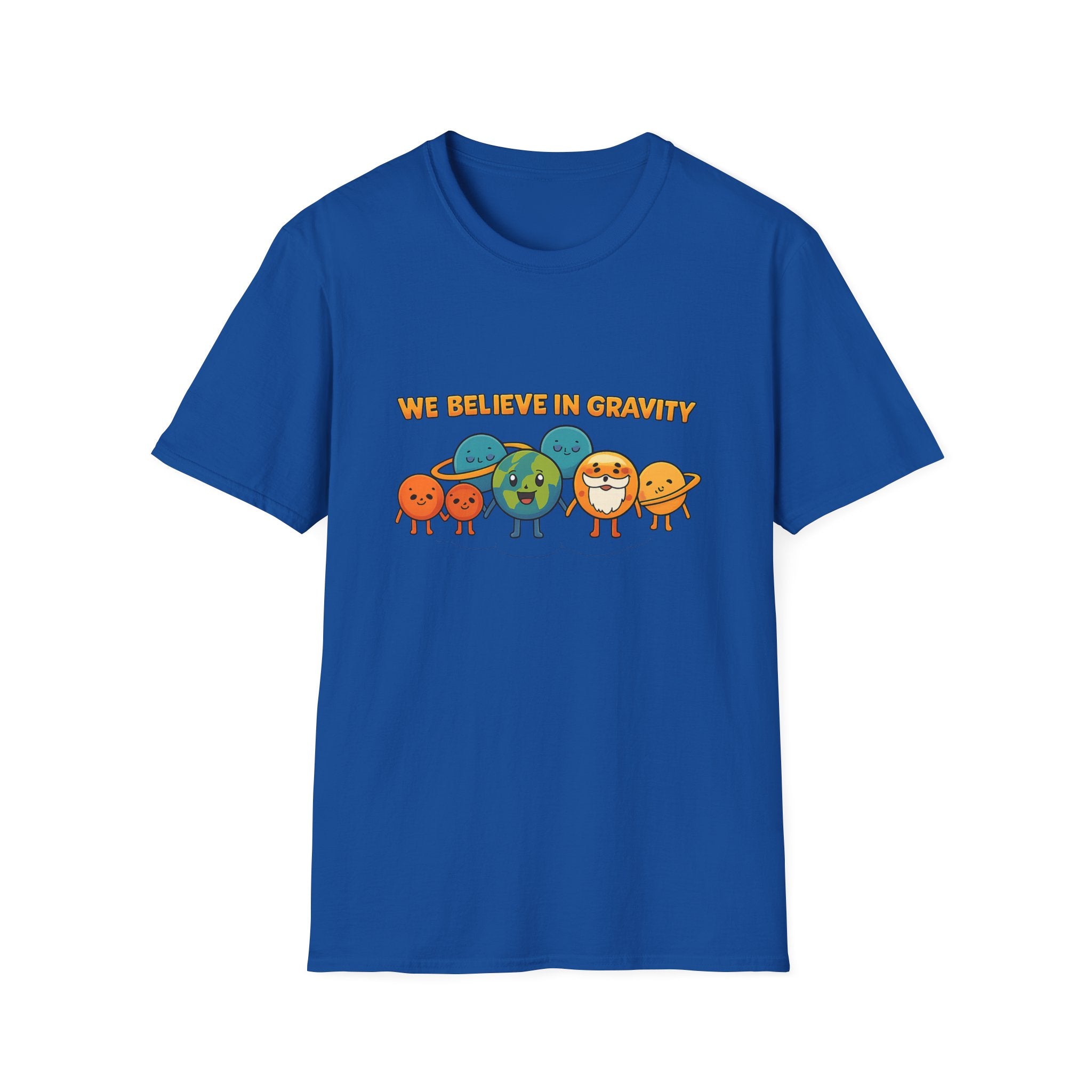 We Believe in Gravity Unisex Softstyle T-Shirt