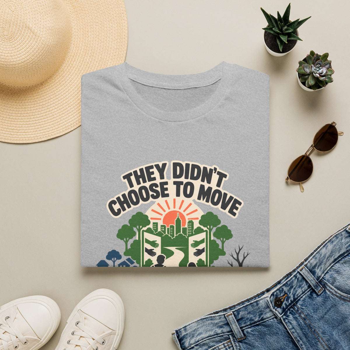 "They Didn't Choose to Move, The Climate Did" Environmental Awareness Tee