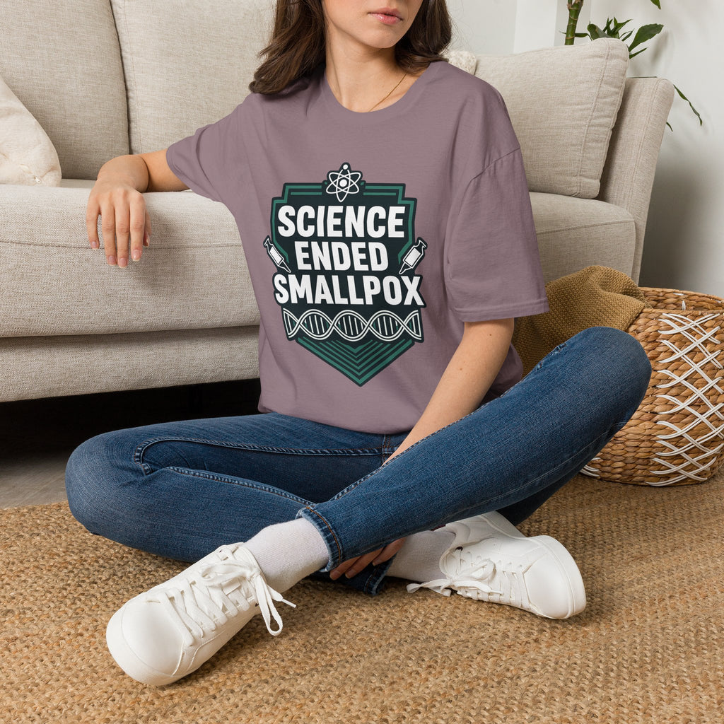 Science Ended Smallpox T-Shirt — Retro Science Graphic Tee