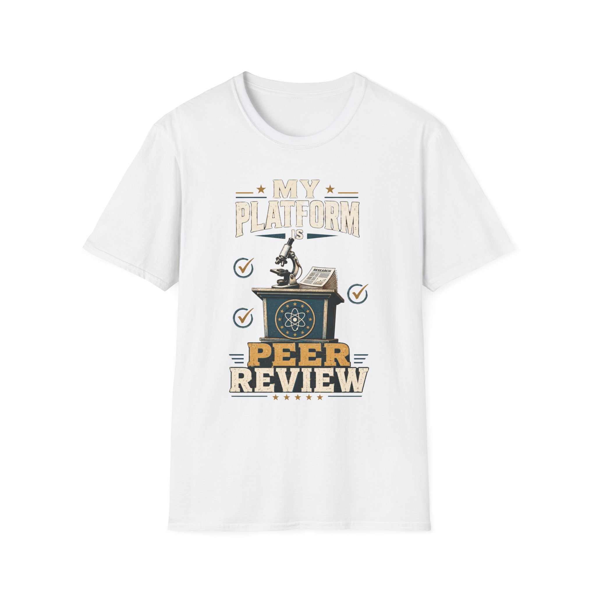 Peer Review T-Shirt — "My Platform is Peer Review" Science Tee
