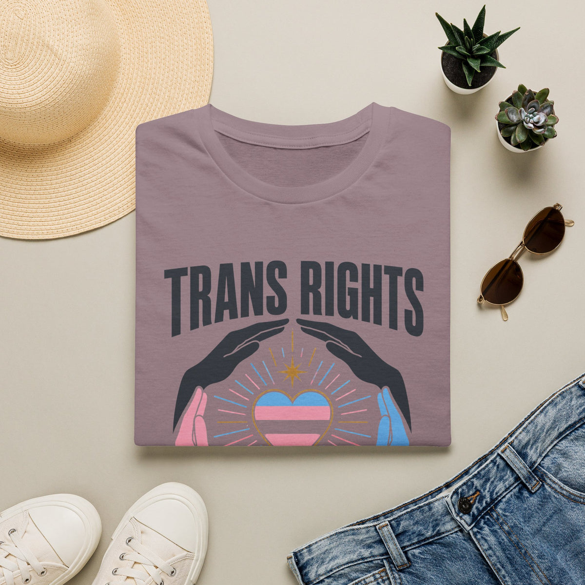 Trans Rights T-Shirt — "Trans Rights Are Human Rights" Pride Tee