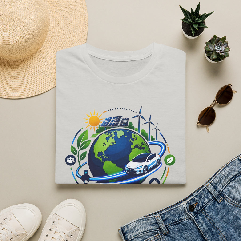 Earth Runs Better Electric Eco-Friendly EV Graphic Tee
