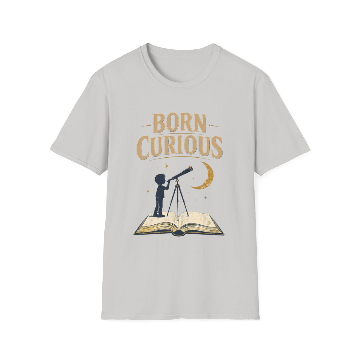 Born Curious Telescope T-Shirt