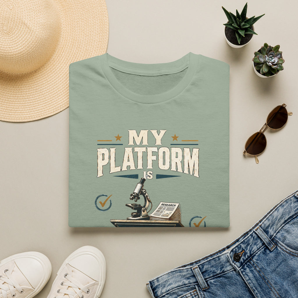 Peer Review T-Shirt — “My Platform is Peer Review” Science Graphic Tee