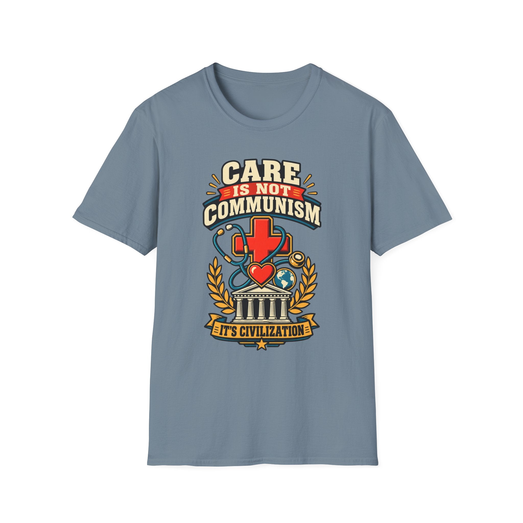 "Care Is Not Communism" Nurse/Healthcare Pride Tee