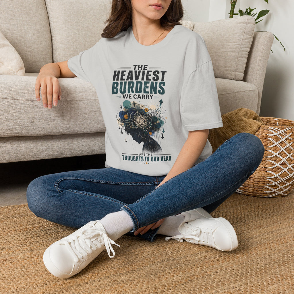 T-Shirt — “The Heaviest Burdens We Carry” Mental Health Awareness Tee