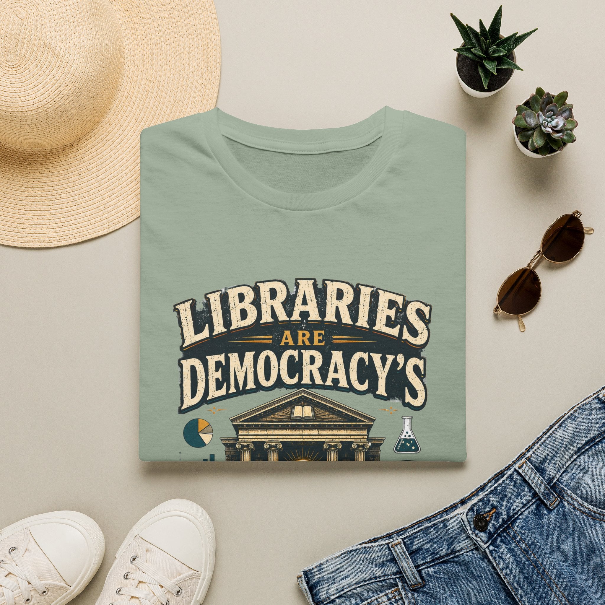 Libraries Are Democracy’s Lab T‑Shirt