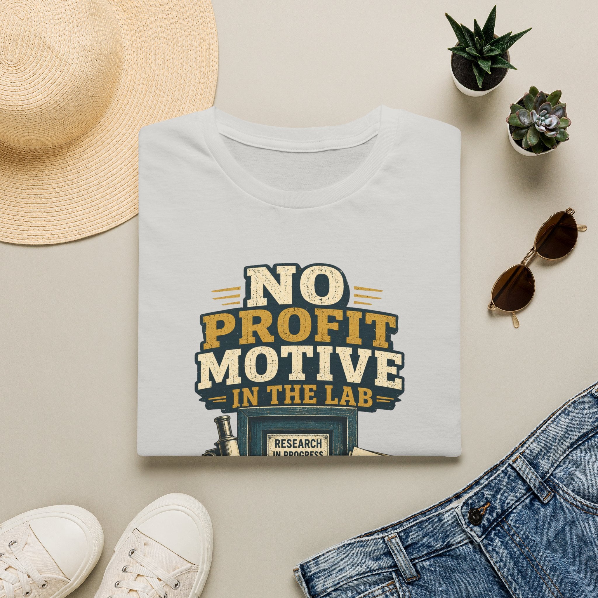 No Profit Motive in the Lab T‑Shirt — Researcher Science Tee