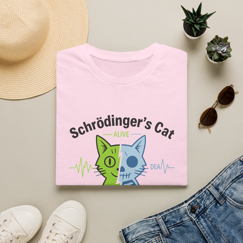 Schrödinger’s Cat T-Shirt — 'Both Alive and Dead' Quantum Science Funny Tee