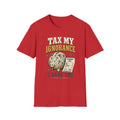Tax My Ignorance T-Shirt – Funny Political Piggy Bank Design