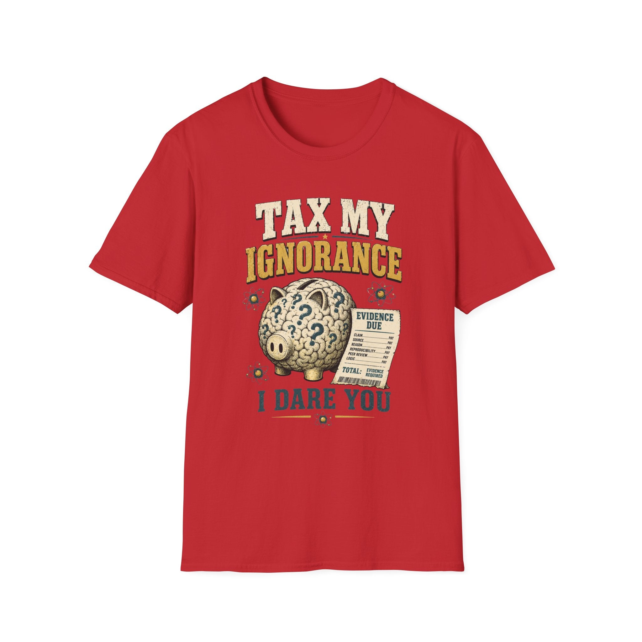 Tax My Ignorance T-Shirt – Funny Political Piggy Bank Design