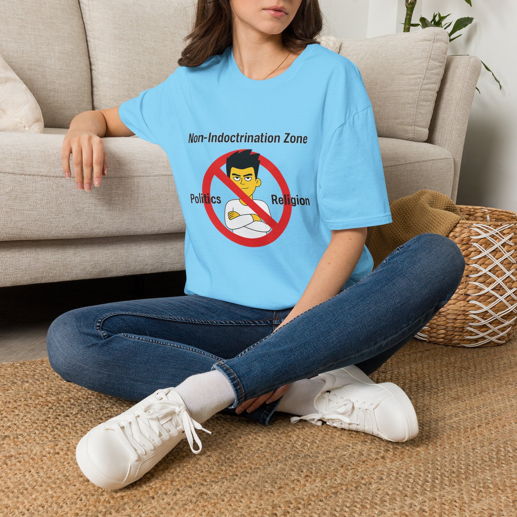 Non‑Indoctrination Zone T-Shirt — No Politics or Religion Graphic Tee
