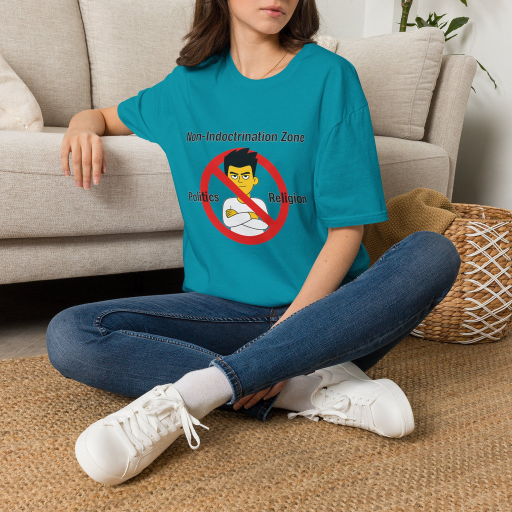 Non‑Indoctrination Zone T-Shirt — No Politics or Religion Graphic Tee