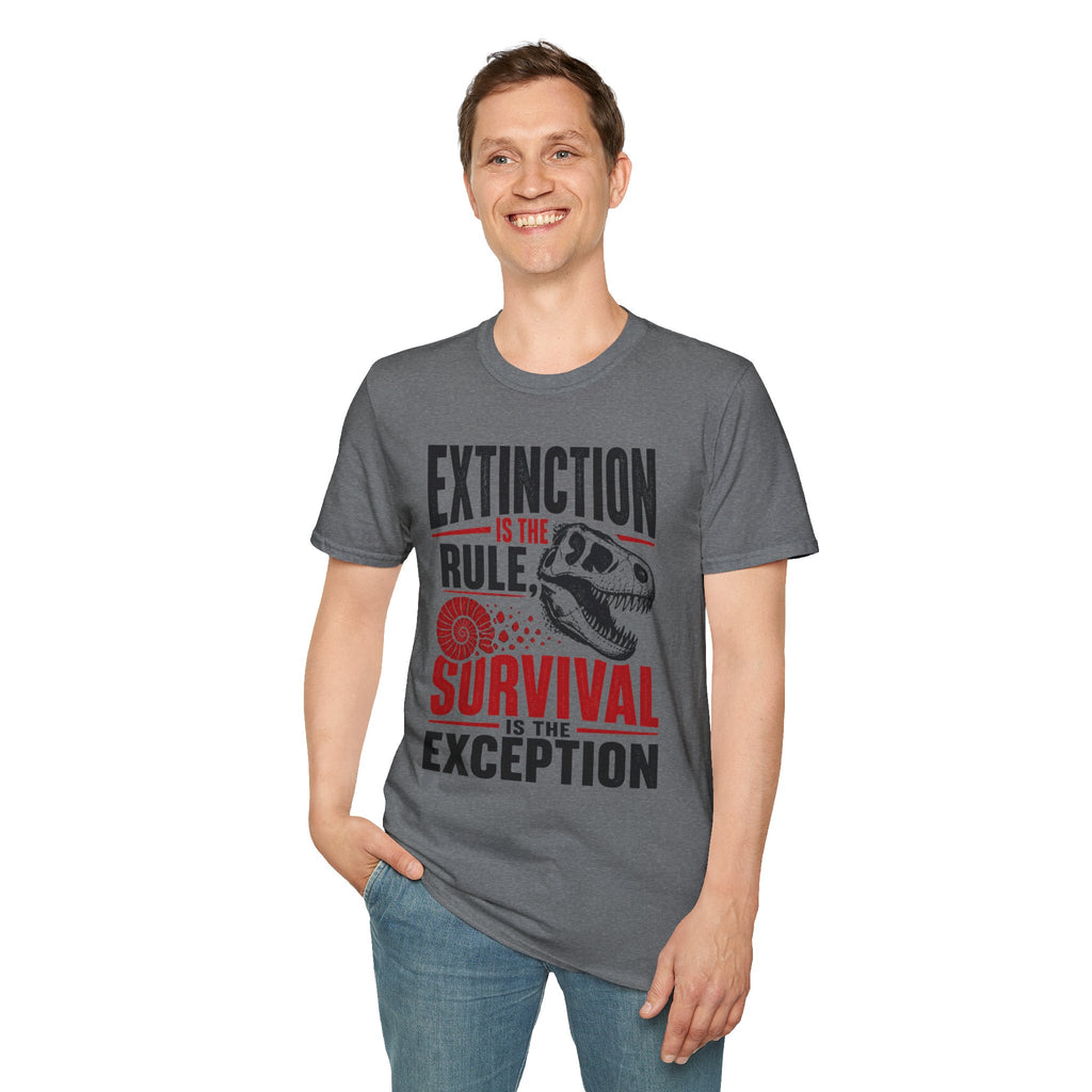 Extinction Is the Rule — Dinosaur Graphic T-Shirt