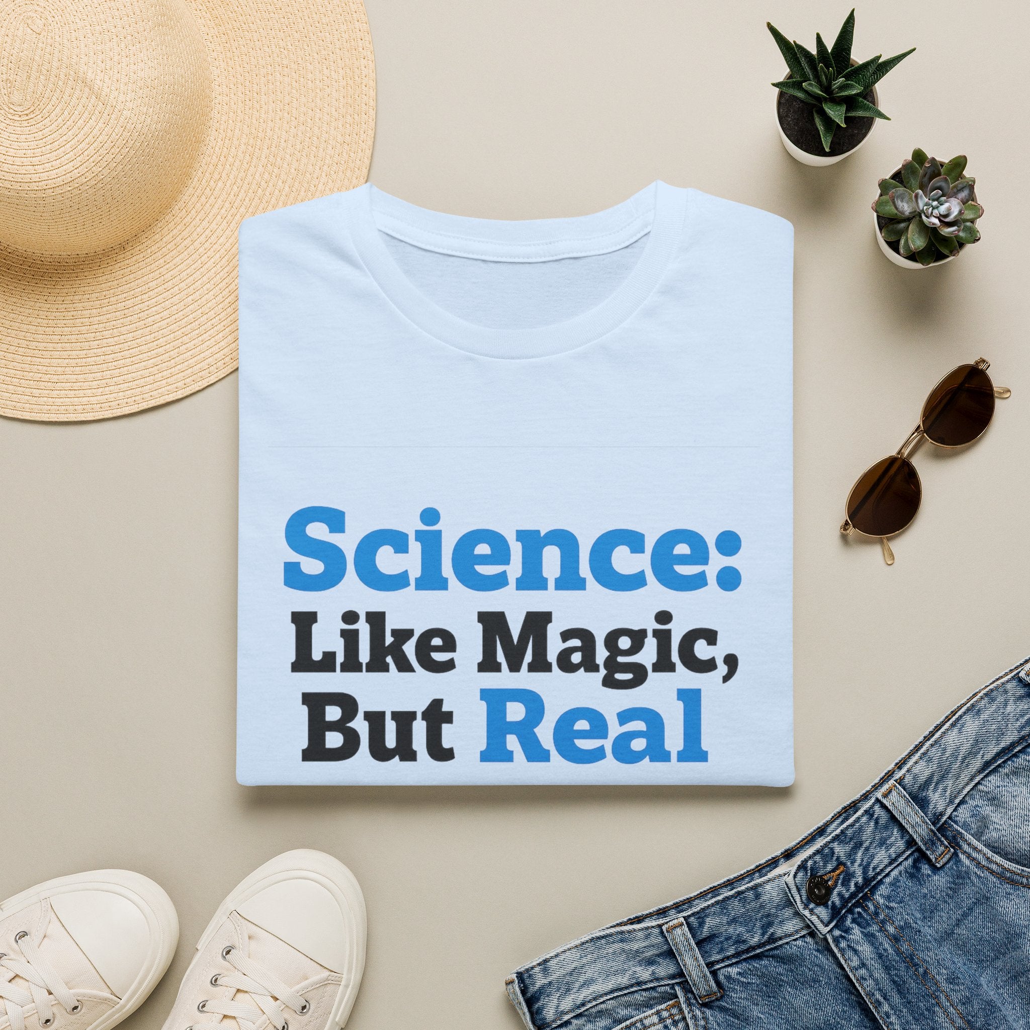Science T-Shirt — “Science: Like Magic, But Real” Graphic Tee