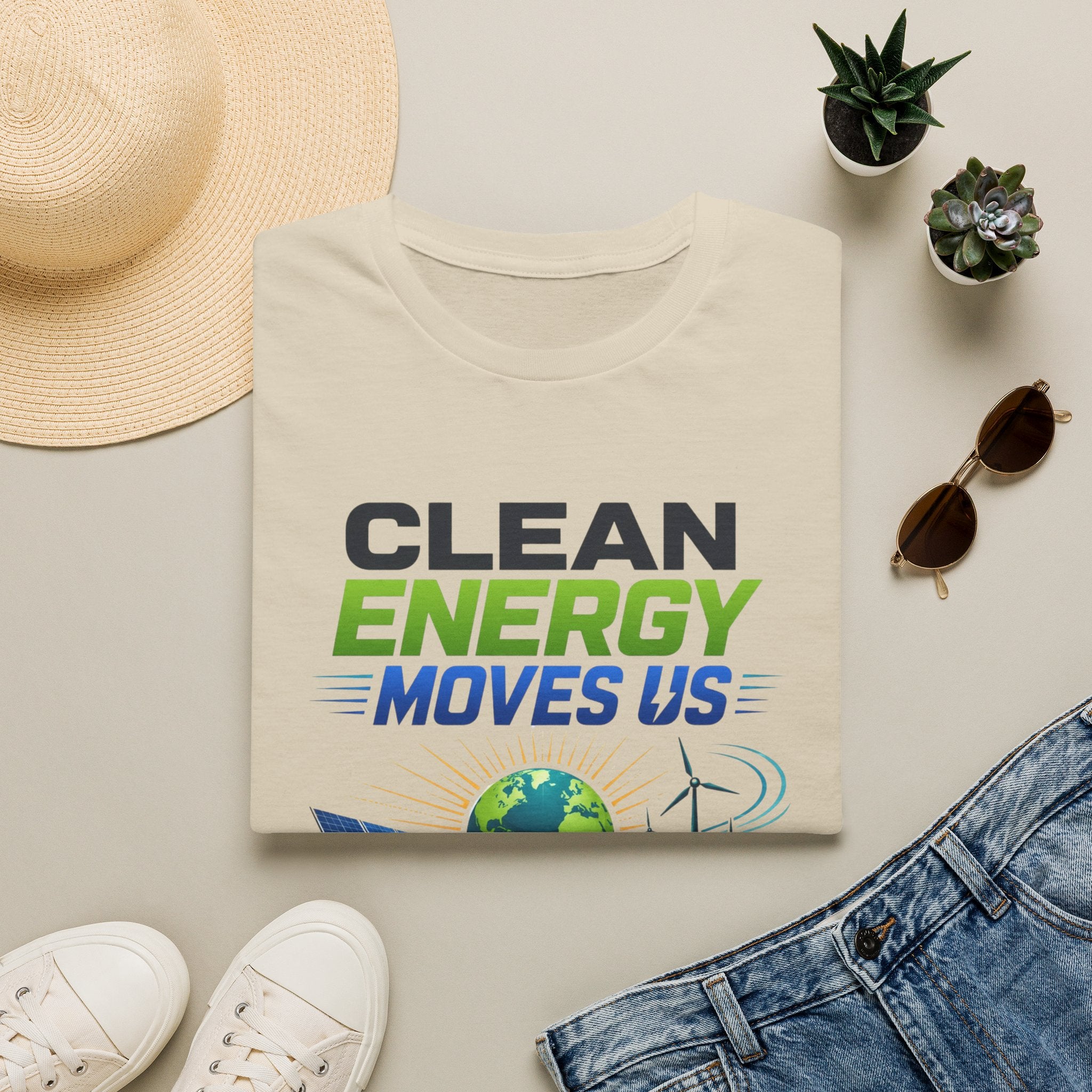 Clean Energy Moves Us T‑Shirt
