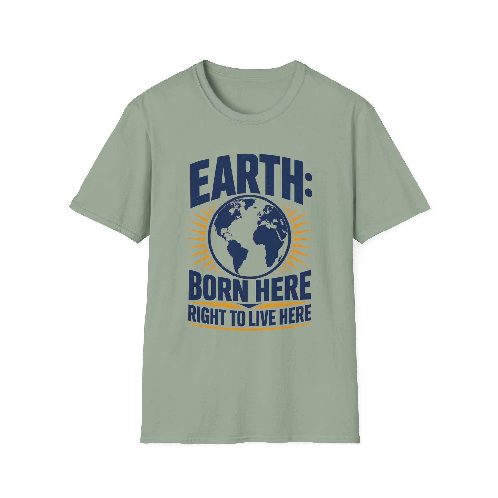 Earth Born Here Unisex Softstyle T-Shirt