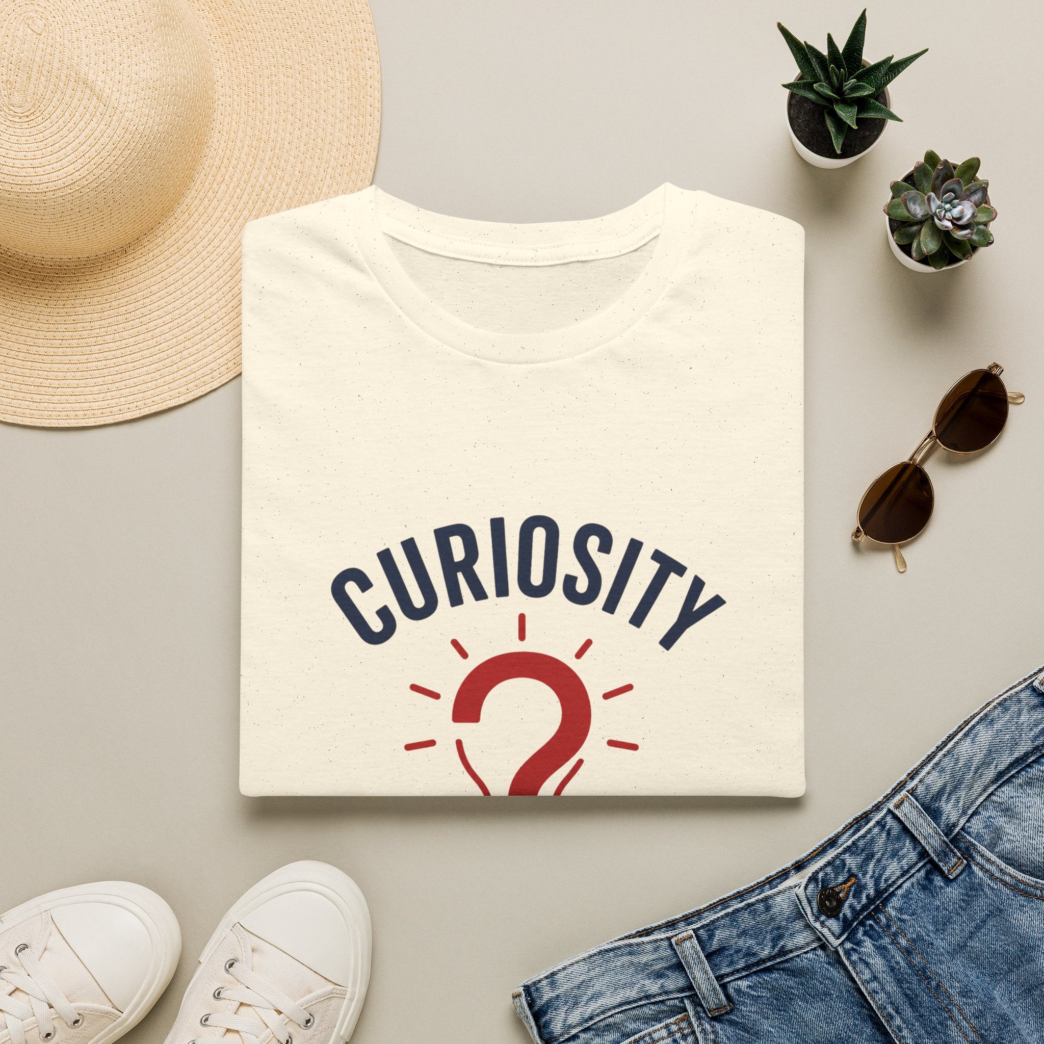 Curiosity Over Certainty T-Shirt — Inspirational Question Mark Graphic Tee