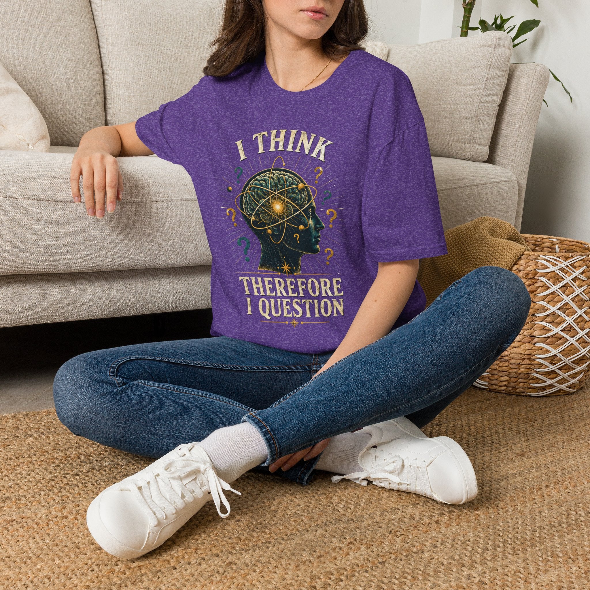 Questioning Mind T-Shirt — I Think Therefore I Question Graphic Tee