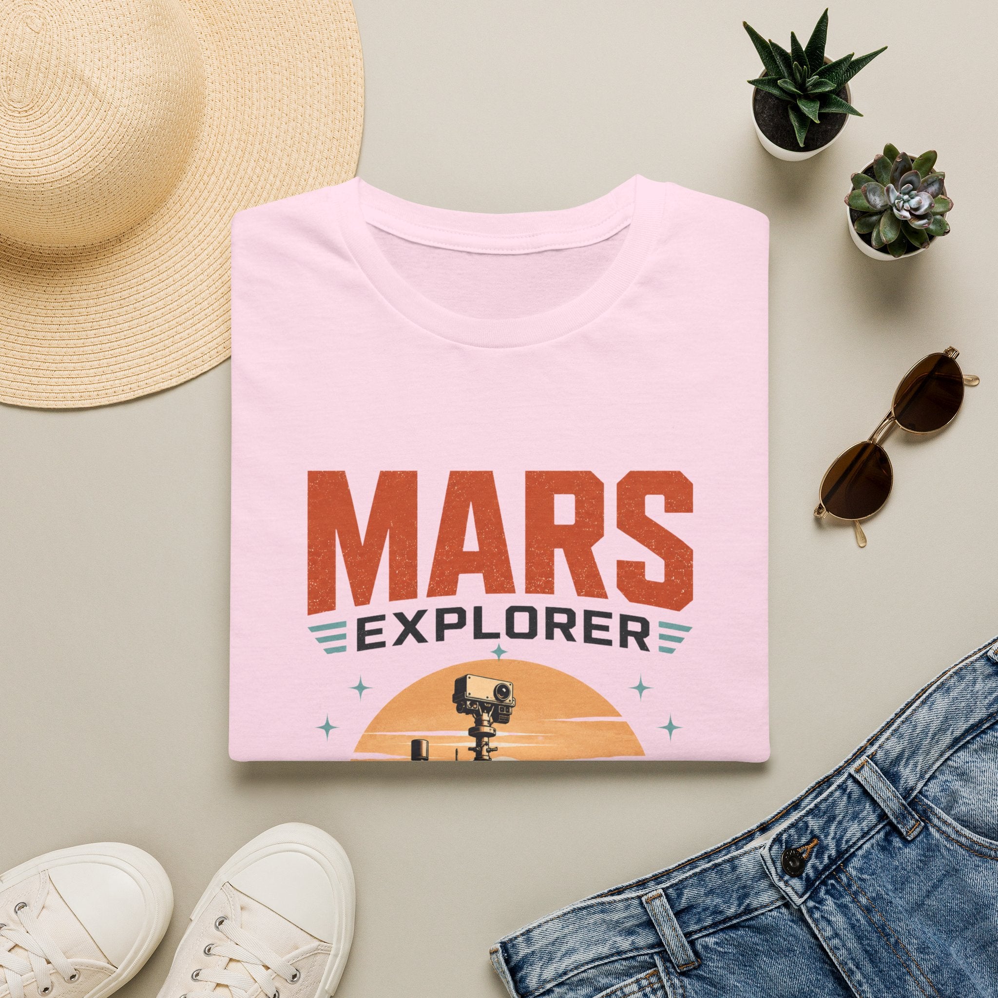 Mars Explorer T-Shirt — Retro Space Rover Graphic Tee