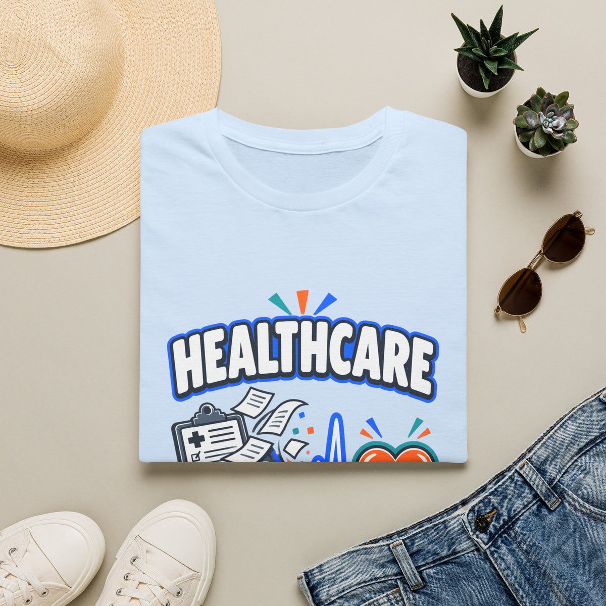 Healthcare T-Shirt — Funny "Less Paperwork, More Patients" Medical Appreciation Tee