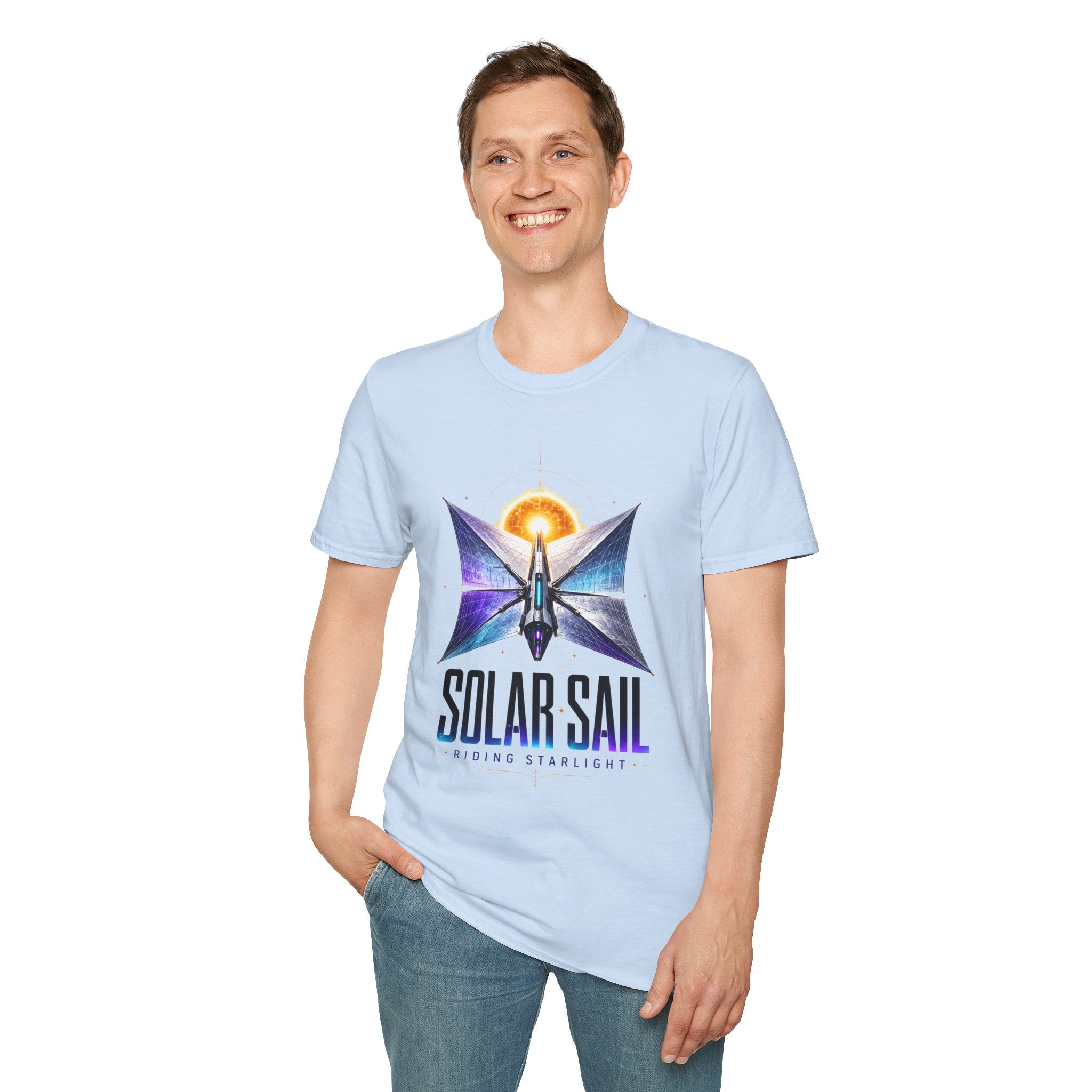 Solar Sail T‑Shirt — Spacecraft Butterfly Graphic ("Solar Sail")