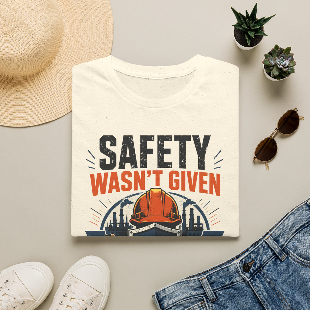Safety Wasn't Given T-Shirt — Construction & Union Worker Safety Tee