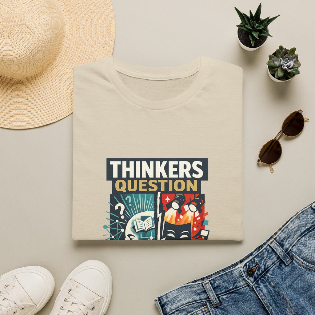 Thinkers Question Performers Distract T‑Shirt — Philosophy & Creativity Graphic Tee